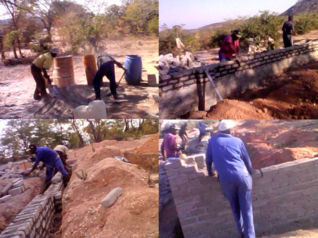 Under construction: the Great Zimbabwe Synagogue (Photos by Rabson Wuriga)