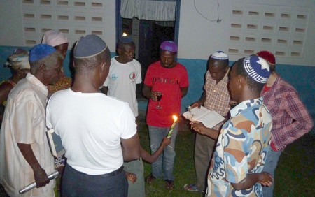 Havdalah Services in Sefwi Wiawso, Ghana (Photo by Ike Swetlitz)