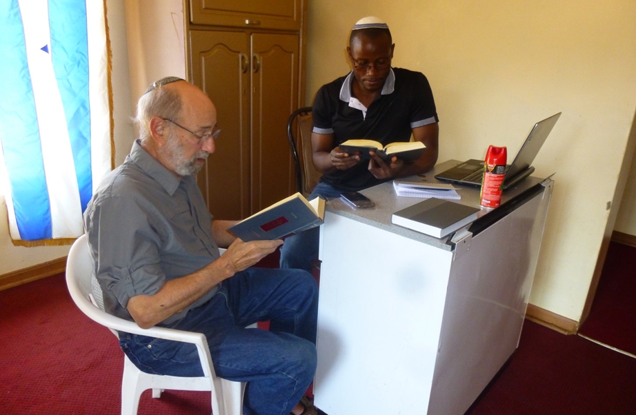 Private class. Modreck meets with Mordy for a one on one (Photo by Mickey Feinberg)